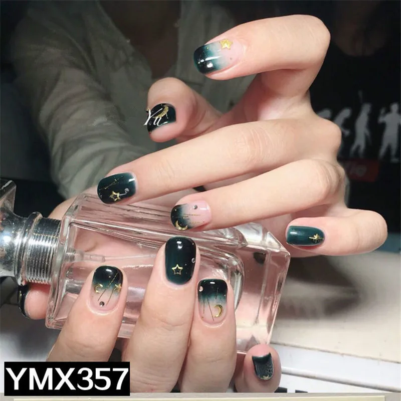 14 накладных наклеек для дизайна ногтей наклейка с полным покрытием новый дизайн