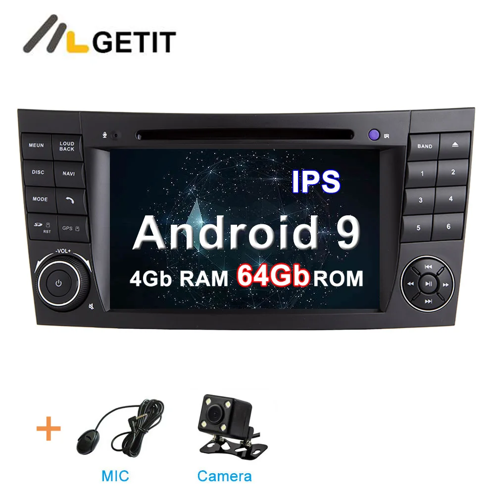 4G CAMERA DSP ips 64G Автомобильный DVD стерео Мультимедиа Радио Android 10 для Mercedes Benz e-класс W211 E200 E220 E300 E350 E240 E270 E280 W219 - Цвет: 4G CAMERA