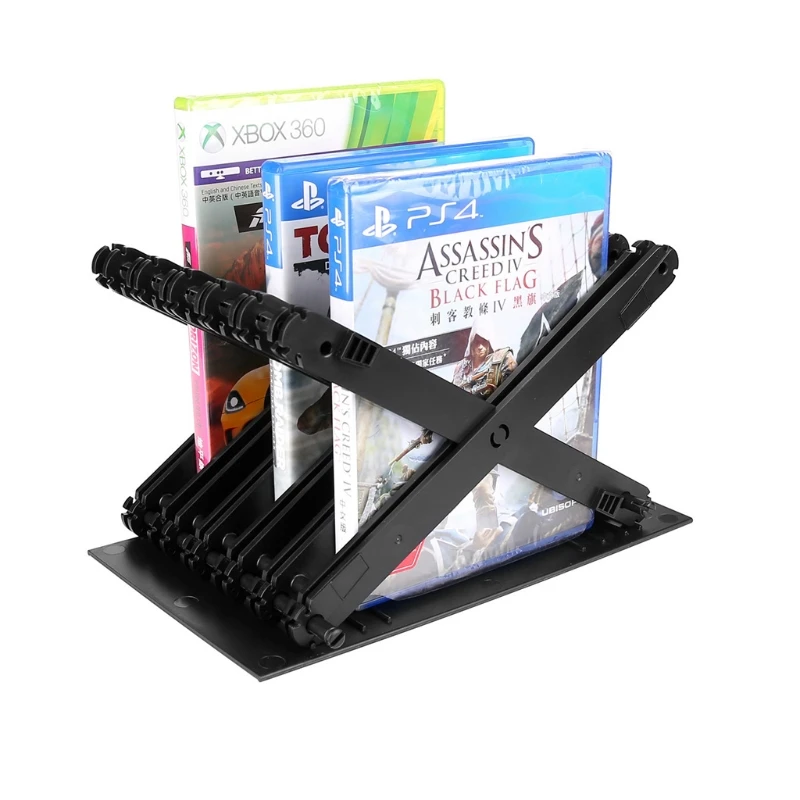 Полка для хранения игровых дисков подставка PS4 PS5 DE X | Электроника