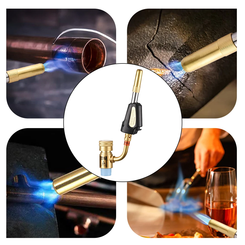 MAPP газовый сварочный фонарь es самовоспламенение триггер металлический турбо