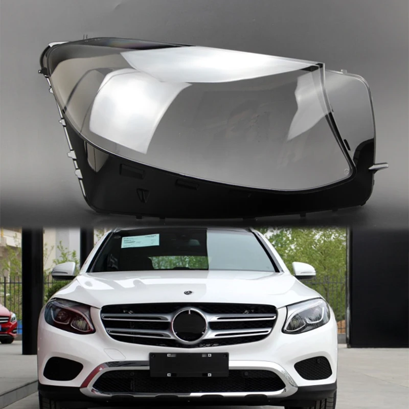 GLC W253 Объектив Передняя головка светильник прозрачный корпус объектив корпус передний светильник корпус для Mercedes-Benz GLC w253