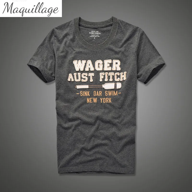 

Хлопковые брендовые 100% мягкие мужские футболки с вышивкой, повседневные мужские летние футболки с коротким рукавом, Лидер продаж