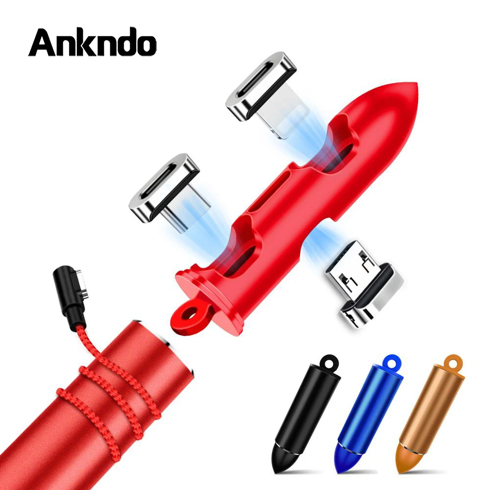 Портативная Коробка Для Хранения Магнитных кабелей с разъемами Micro USB Type C чехол