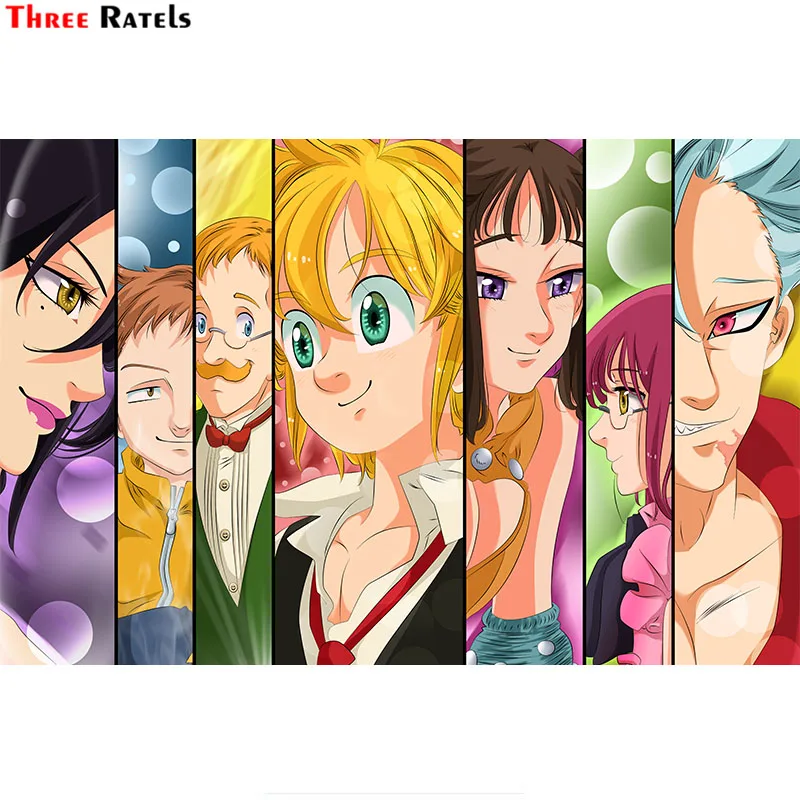 

Three Ratels F349 Nanatsu No Taizai The Seven Sin For Kia Sticker vinyl&Waterproof Anti Scratch Film Laptop Fridge Decoration