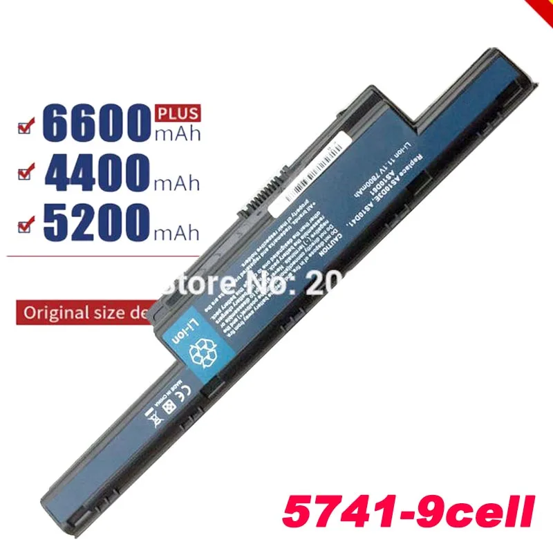 6600mAH Laptop Battery for Acer Aspire AS10D31 AS10D41 AS10D51 AS10D61 AS10D71 AS10D75 AS10D75 AS10D81 AS10G31 AS10D5E Free