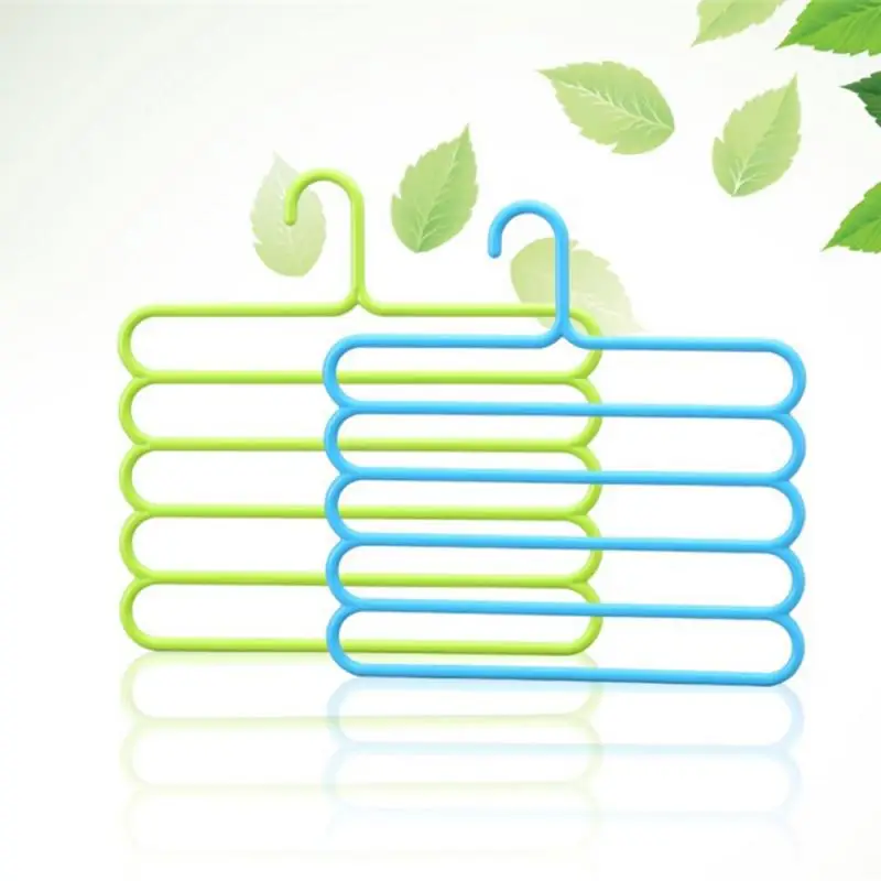 Антискользящий элемент 5 слоев одежды вешалки s-образный красочные