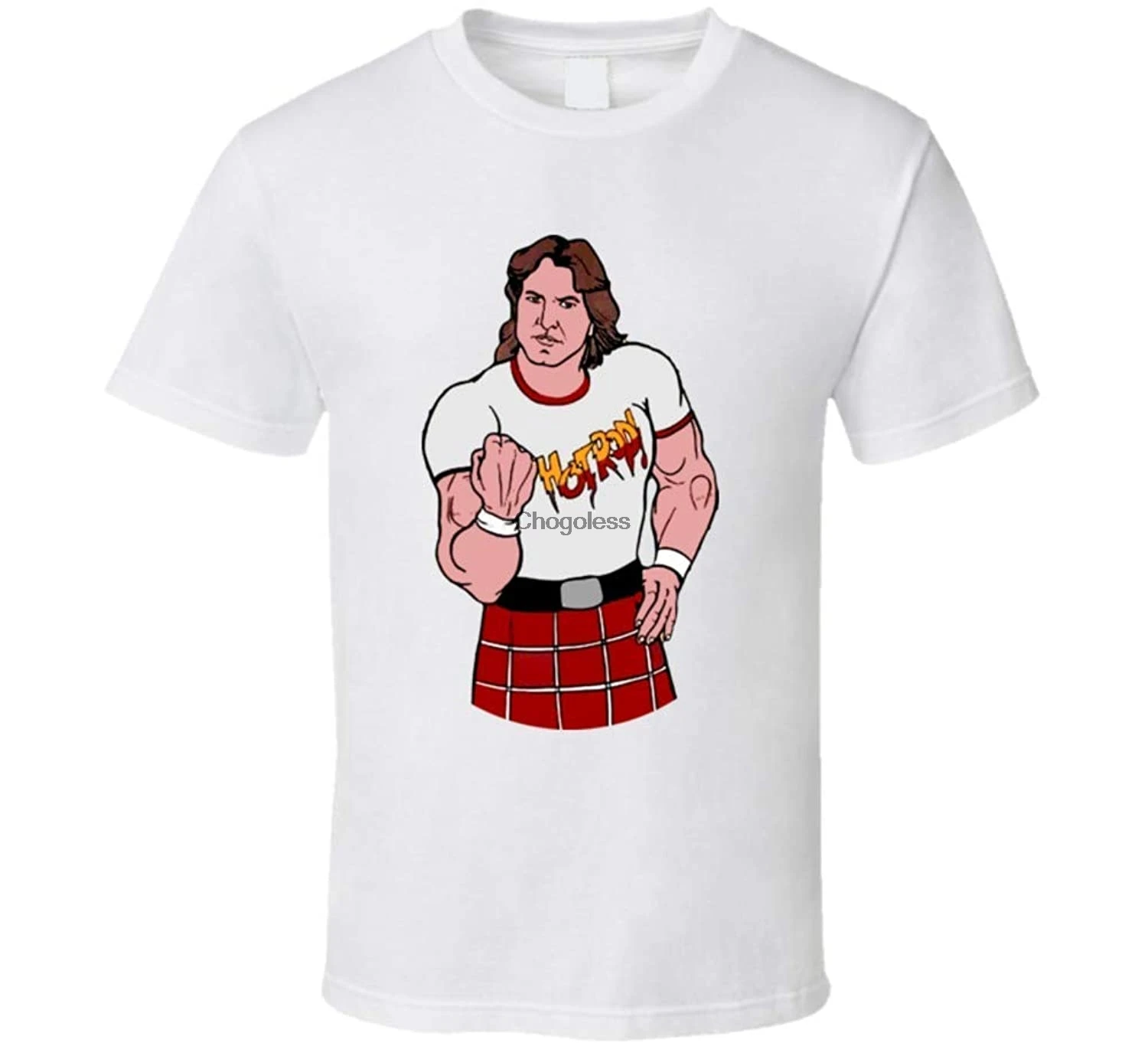 Футболка Rowdy Roddy Piper в стиле ретро с изображением легенды о борьбе 80|Мужские