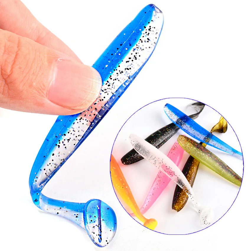 

10pcs/Lot Soft Worm Silicone Bait 70mm 90mm Jigging Fishing Lures 2g 4.2g Aritificial Swimbait Wobblers Tackle Bass Pike