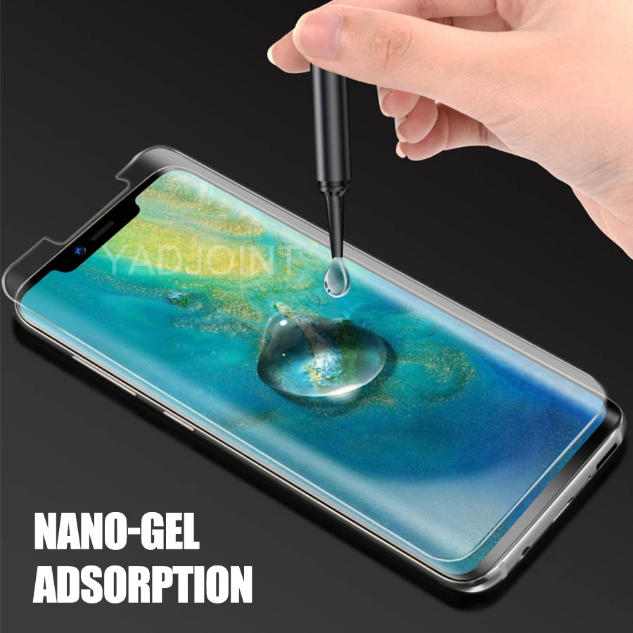 9H Nano жидкое УФ закаленное стекло для Huawei Mate 20 Pro P20 P30 UV Защитное экрана Lite пленка |
