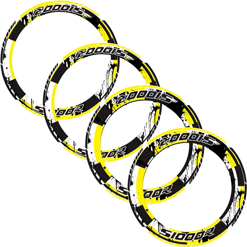 4 X толстый край внешнего колеса наклейка полоса Светоотражающая s подходит для BMW