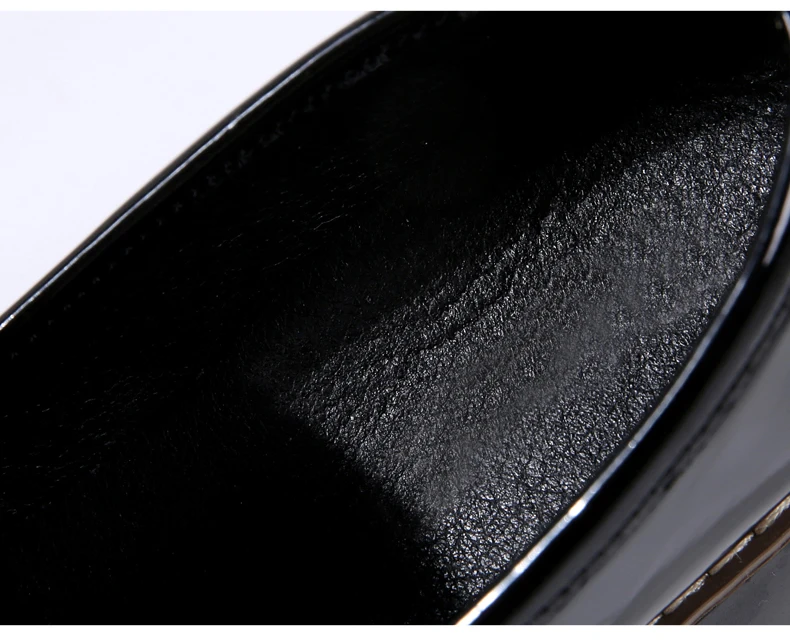O16U Women Autumn Shoes Patent Leather Slip on Tassel Loafers Platform Flat Casual Shoes Women Flats Spring Shoes for Ladies