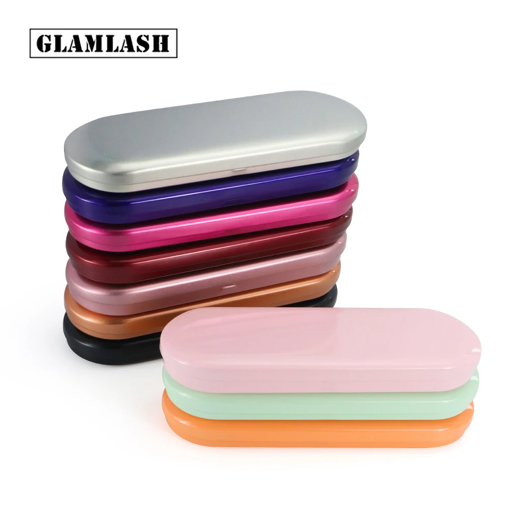 GLAMLASH Portable eyelash tweezer storage box lash tweezers case Makeup Bag Protective Brushes Pencil Eyeliner Case Organizer