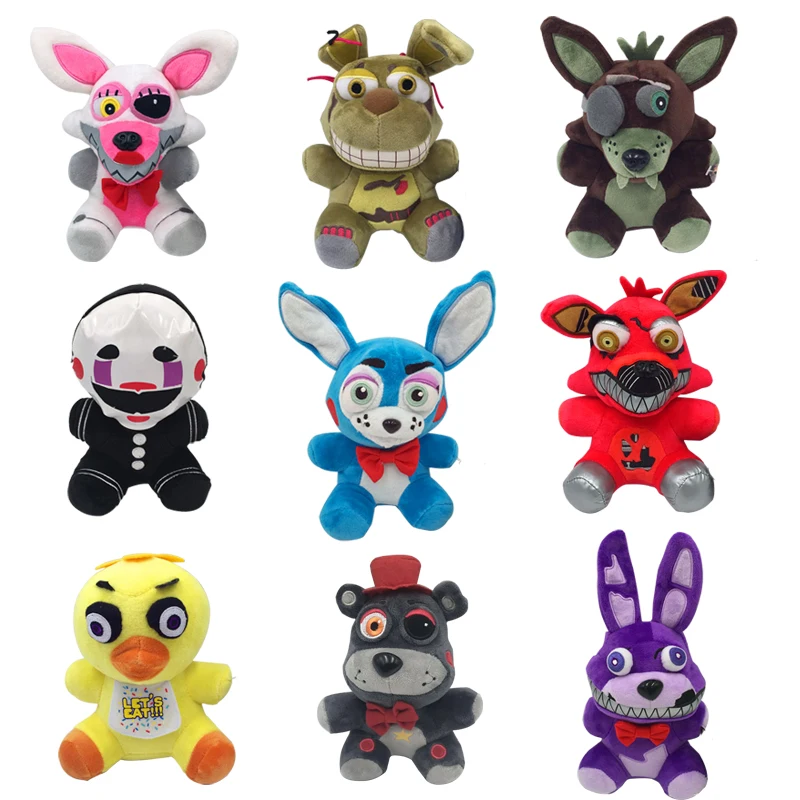 Игрушка плюшевая FNAF клоун Бонни фотокси Мягкая Плюшевая Кукла-животное подарок