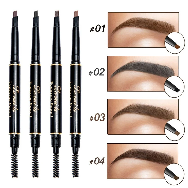 

Pro Rotate Eyebrow Pencil Triangle Stereo Eyebrow Pencil Waterproof Smudge-Proof Lasting Colorfast Double-End Automatically YL
