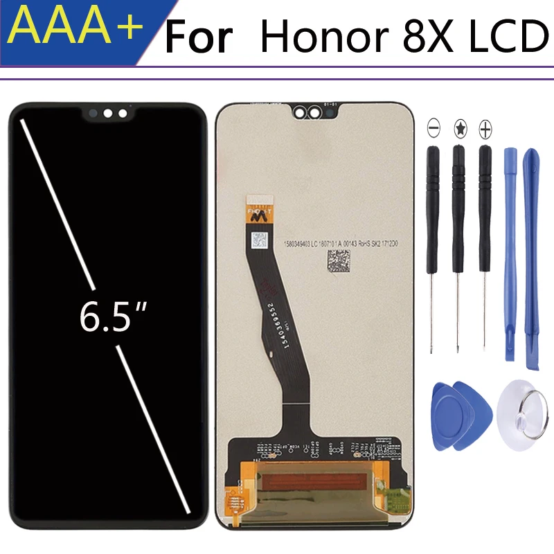 

Для 6,5 дюймового Huawei Honor 8X, ЖК-дисплей + сенсорный экран Pantalla для Honor 8X, ЖК-дисплей, задняя фотография, Φ Honor 8 X LCD