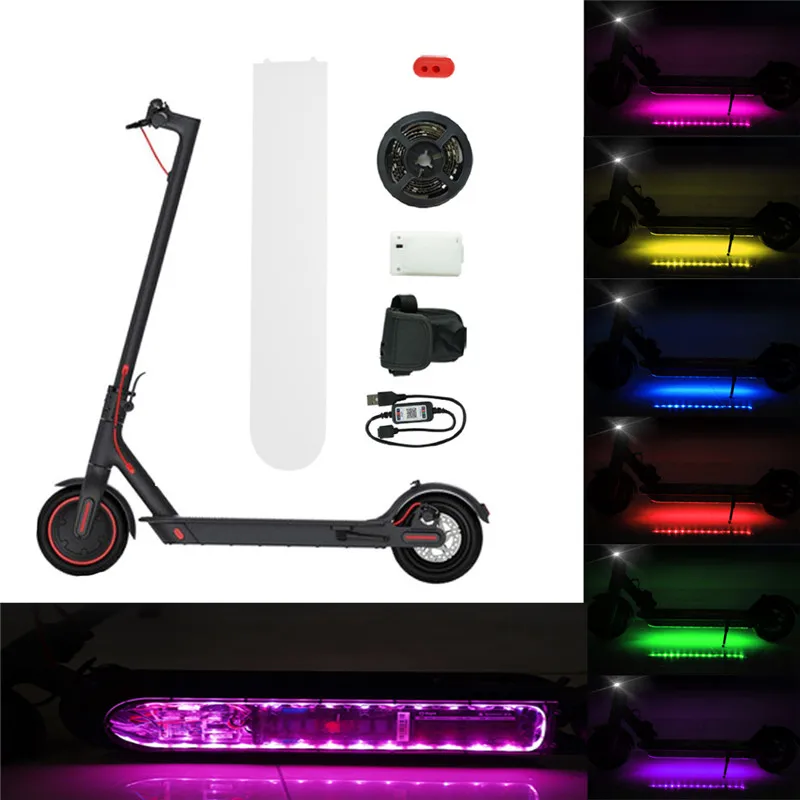 

Bluetooth LED Strip Flashlight Bar Lamp For For Xiaomi M365 Electric Scooter Skateboard Night Safety Light