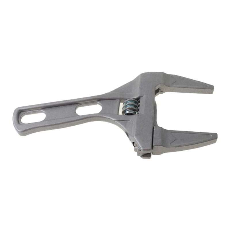 

Short Shank Large Opening Bathroom Wrench Tool Aluminum Alloy Adjustable Spanner