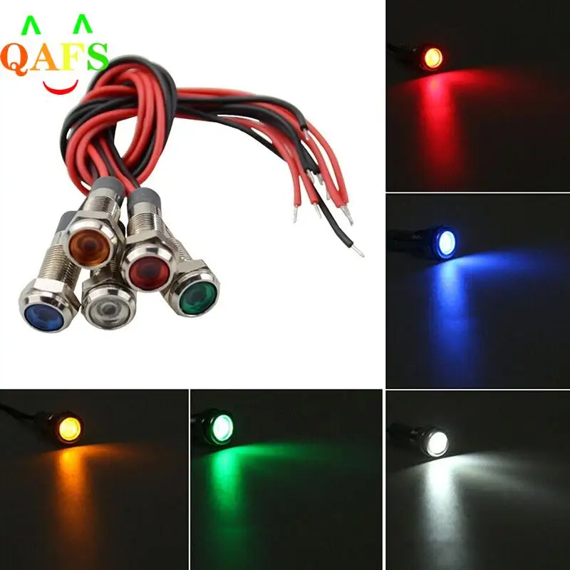 

5pcs Car Boat 12V-24V 6mm LED Indicator Light Dash Dashboard Panel Warning Lamp