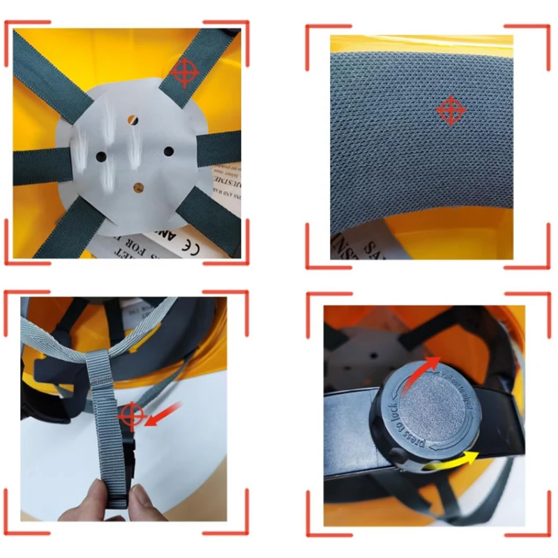 Твердая шапка высокопрочный защитный шлем из АБС рабочая Промышленные