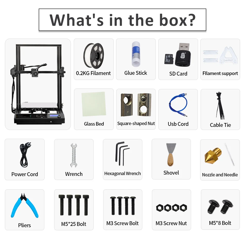 AW Design 3D принтер плюс Размер 310 * 310 * 400 мм Печать FDM принтер и PLA/ABS/PETG Филамент 1,75 мм Быстрое прототипирование Креативный.