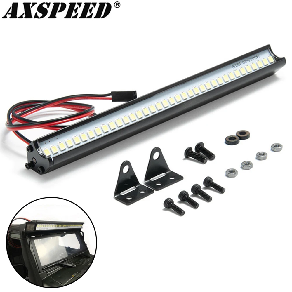 AXSPEED RC Car Roof Light 36LED Bar Lamp for 1/10 Traxxas Trx4 Axial SCX10 Rock Crawler Accessories | Игрушки и хобби