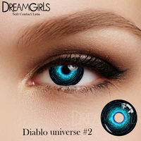 dreamgirls 1pair contact lenses for eyes anime cosplay colored lenses cosmic multicolored lenses contact lens beauty makeup