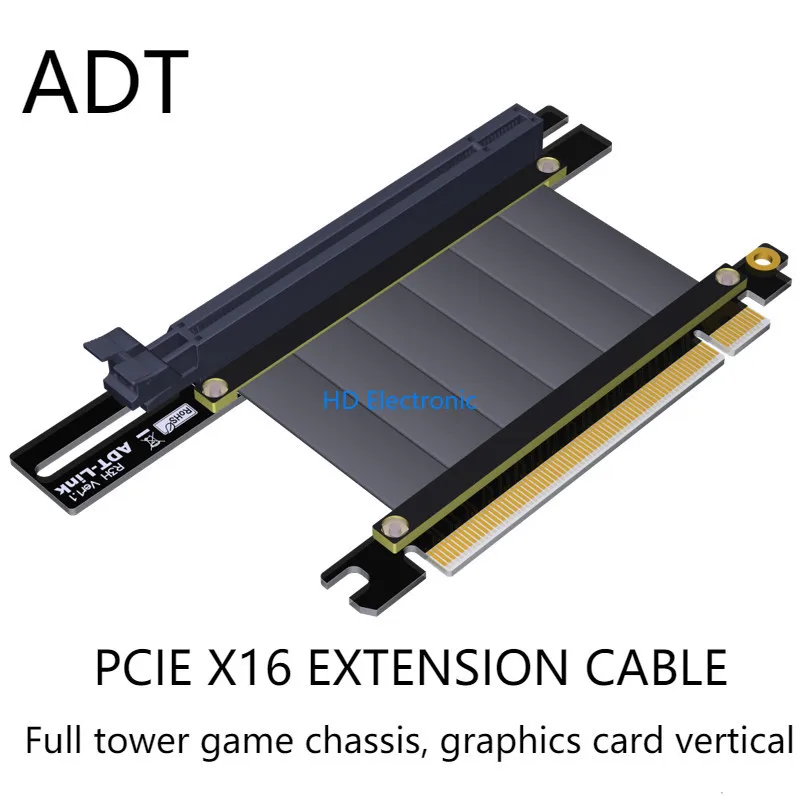 Удлинительный кабель для видеокарты Pcie x16 pci e 16x Antec CoolMaster Corsair Gigabyte MSI PHANTEKS Deepcool