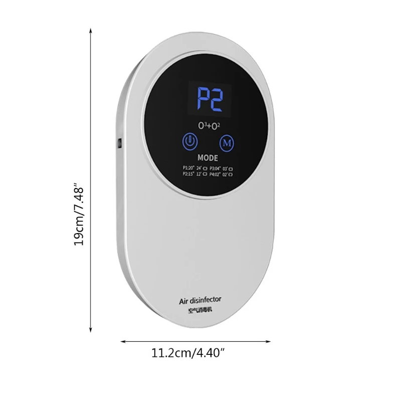 

Home Ozone Generator Air Purifier Remove Formaldehyde Smoke Dust Purification Room Air Cleaner Small Household Appliance