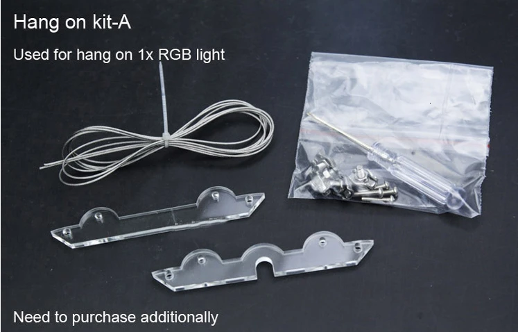 Chihiros RGB серия 30-120 см размер Aquarum светодиодный светильник ing Plant Grow светильник с крышкой или висячим фиксацией с яркостью дистанционного управления - Цвет: Hang on A kit