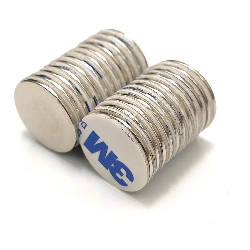 10PCS/LOT disc magnet 20x1 20x1.5 Belt with 3M self - adhesive N52 NdFeB Dia 20 x 2 Magnetic standard | Обустройство дома