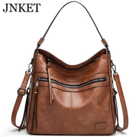jnket women pu leather shoulder bag casual crossbody bag ladies sling bag large capacity messenger bag handbags