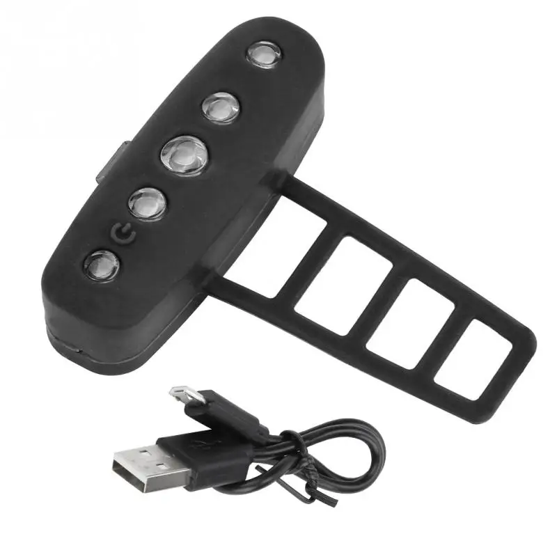 Bicycle Light Silicone Rear Mountain Road Bike USB Charging Warning Lamp Ultra Bright Tail | Спорт и развлечения