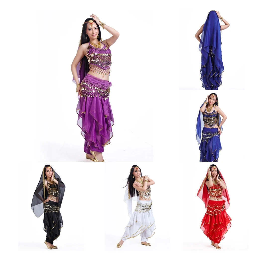 

Belly Dance Costume Set Professional Dancer Bollywood Carnival Festival Outfit
