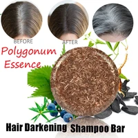 60g moisturize repair hair darkening shampoo bar glossy scalp regrowth handmade anti dandruff cleansing unisex adult health care