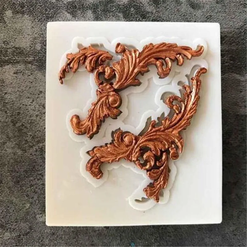 

Retro Photo Frame Relief Fondant Resin Silicone Mold for DIY Pastry Cupcake Cake Dessert Plaster Lace Decoration Baking Tool