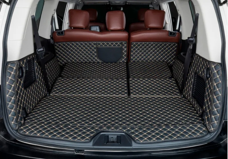 

Good quality! Special car trunk mats for Infiniti QX56 7 8 seats 2014-2011 car styling boot carpets cargo liner for QX56 2012