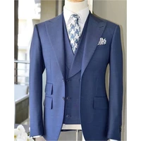 2020 latest coat pant design men suit slim fit 3 piece tuxedo prom wedding suits custom groom blazer terno masculino