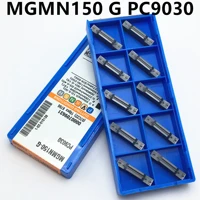 10 pieces mgmn150 g pc9030 1 5mm slotted carbide blade double head lathe turning tool for processing steel cast iron material