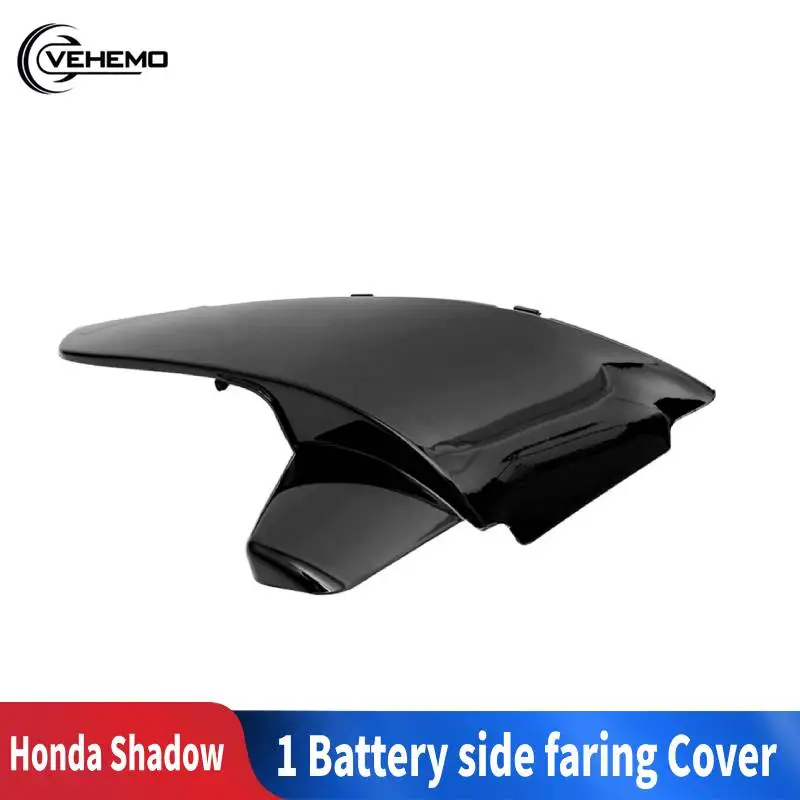 Vehemo Горячая Автомобильная батарея боковая крышка для крепления ABS черный Honda Shadow