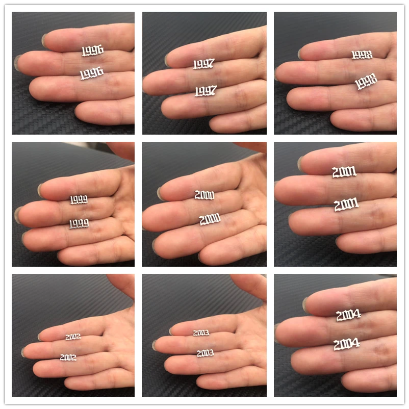 

Oly2u Teenager Young Girl Youngman Earings Fashion Show Birth Year Tiny Stainless Studs Earings Friend Christmas Gifts Wholesale