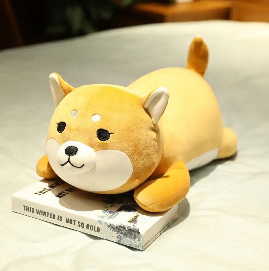 

New Arrival 35-50CM Cute Corgi & Shiba Inu Dog Plush Toys kawaii Lying Husky Pillow Stuffed Soft Animal Dolls Children Baby Gift