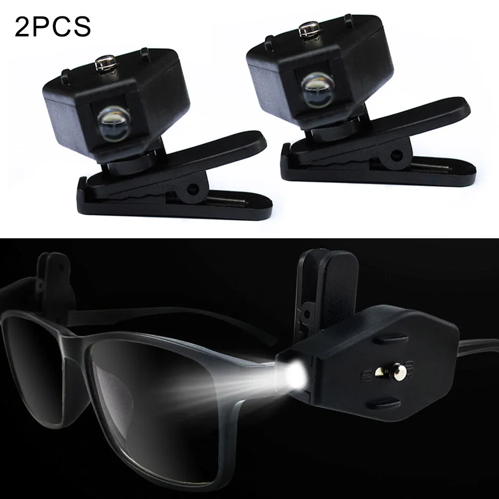 2 шт. Портативный мини фонарик для рыбалки кемпинга регулируемые очки лампа на