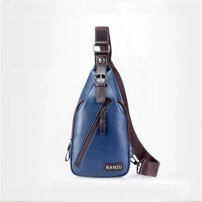 Горячая Распродажа мужская мода 2020 искусственная кожа сумка через плечо защита