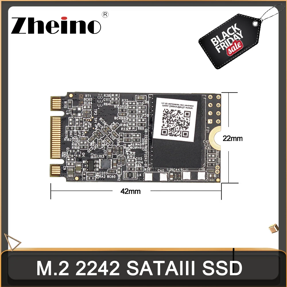 Zheino SSD M.2 2242 64 Гб 128 256 512 SATA3 M.2 SSD 2242 NGFF SATA3 Внутренний твердотельный жесткий диск SSD