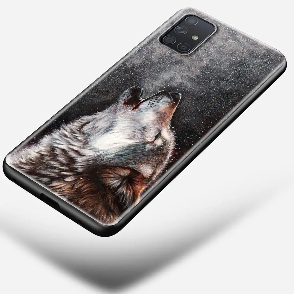 

Phone Case for Samsung Galaxy A50 A70 A21S A01 A11 A12 A02S A21 A31 A41 A71 A51 Silicon Cover Shell Wolf