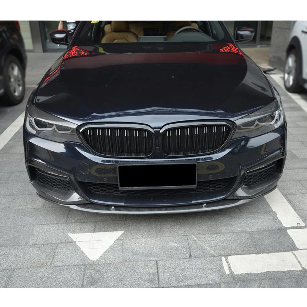 Углеродное волокно/FRP для BMW 5 серии G30 G31 520i 530i 540i M Sport 2017 2019 передний бампер губ
