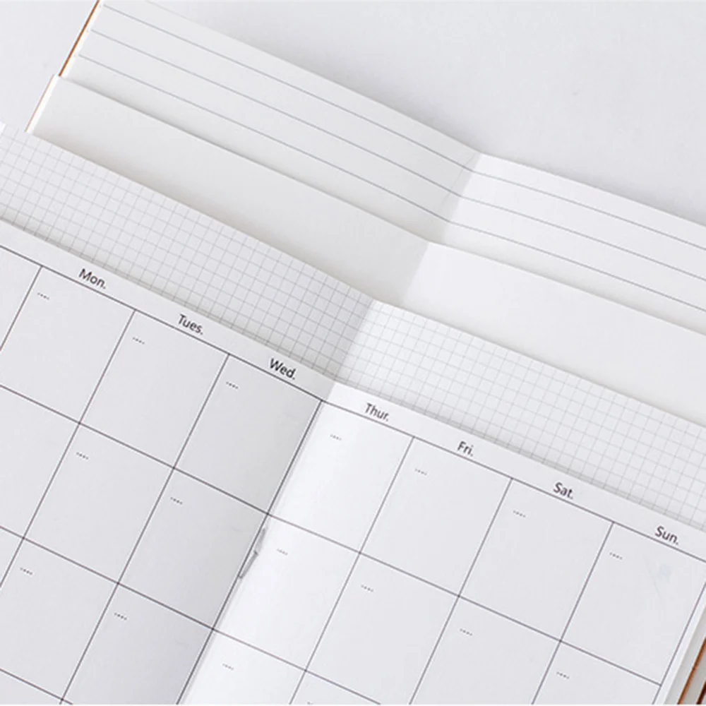 

7pcs Kraft Paper Refill Replace Inner Core for Diary Journal Notebook Travel Notebook Notepad