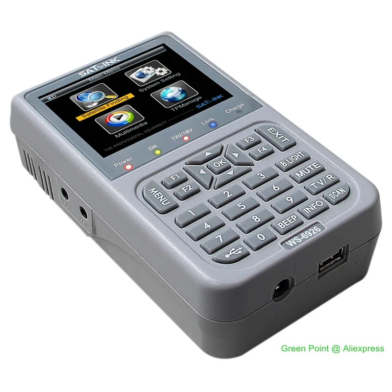 Новый 3 5 &quotTFT Satlink WS 6926 HD цифровой спутниковый Finder DVB-S/DVB S2 метр WS6926 ЖК-дисплей Экран