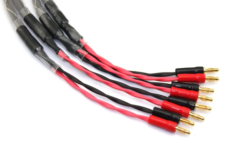 

Hifi Banana Jack to Banana Jack Speaker Cable 4N Pure Copper Speaker Wire With Banana Plugs