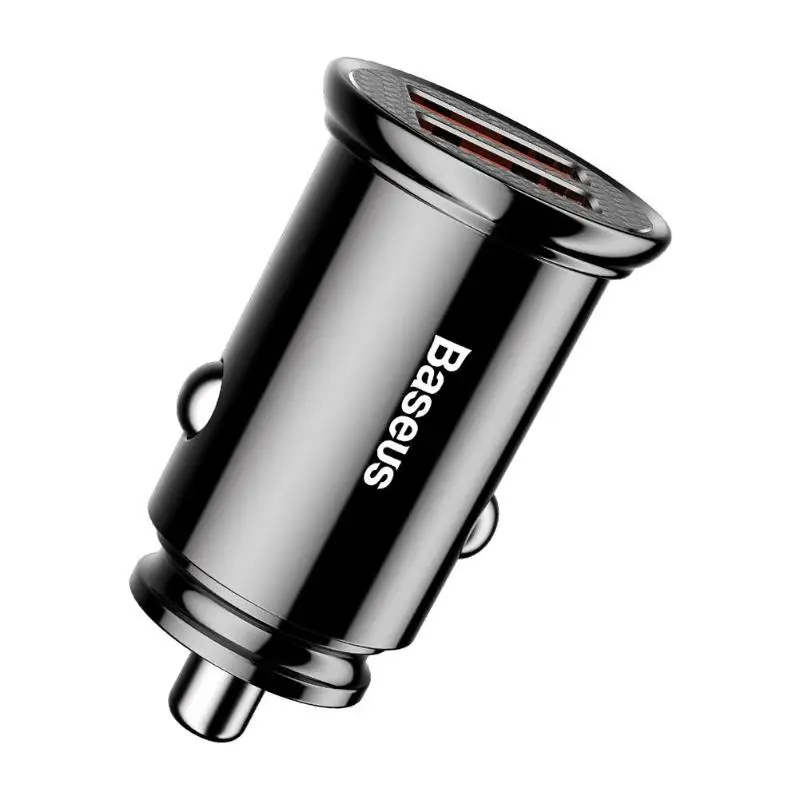 Baseus BS-C16Q1 Dual USB быстрая зарядка 3,0 Мобильный телефон 30 Вт 2 порта USB Автомобильное зарядное устройство для samsung Note 9 Xiaomi Mi 9 huawei